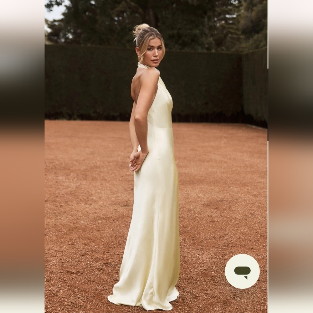 Esther Satin Cowl Maxi Dress - Picture 4 of 11
